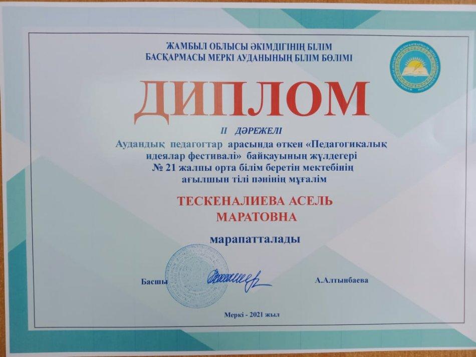 Аудандық "Педагогикалық идеялар фестивалі"