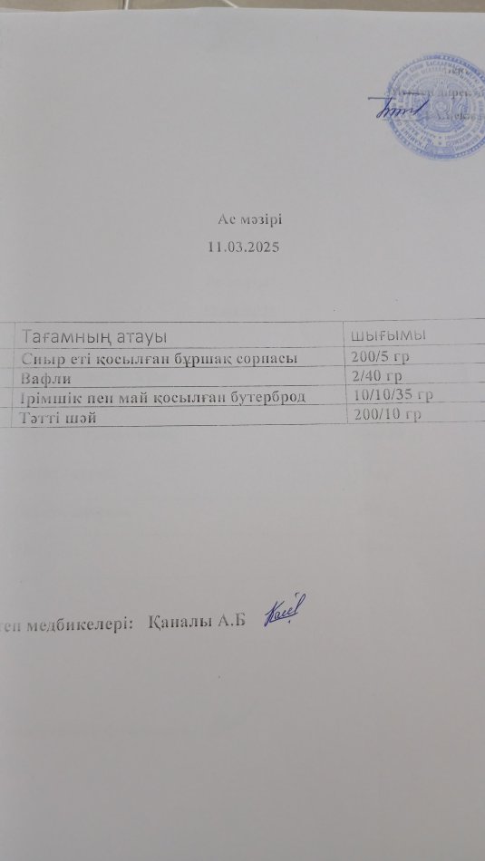 Ас мәзірі